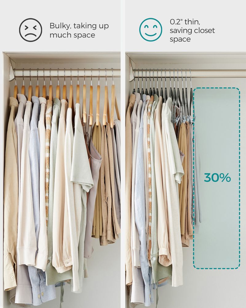 Velvet Pants Hangers | Adjustable Clips For Skirts And Trousers