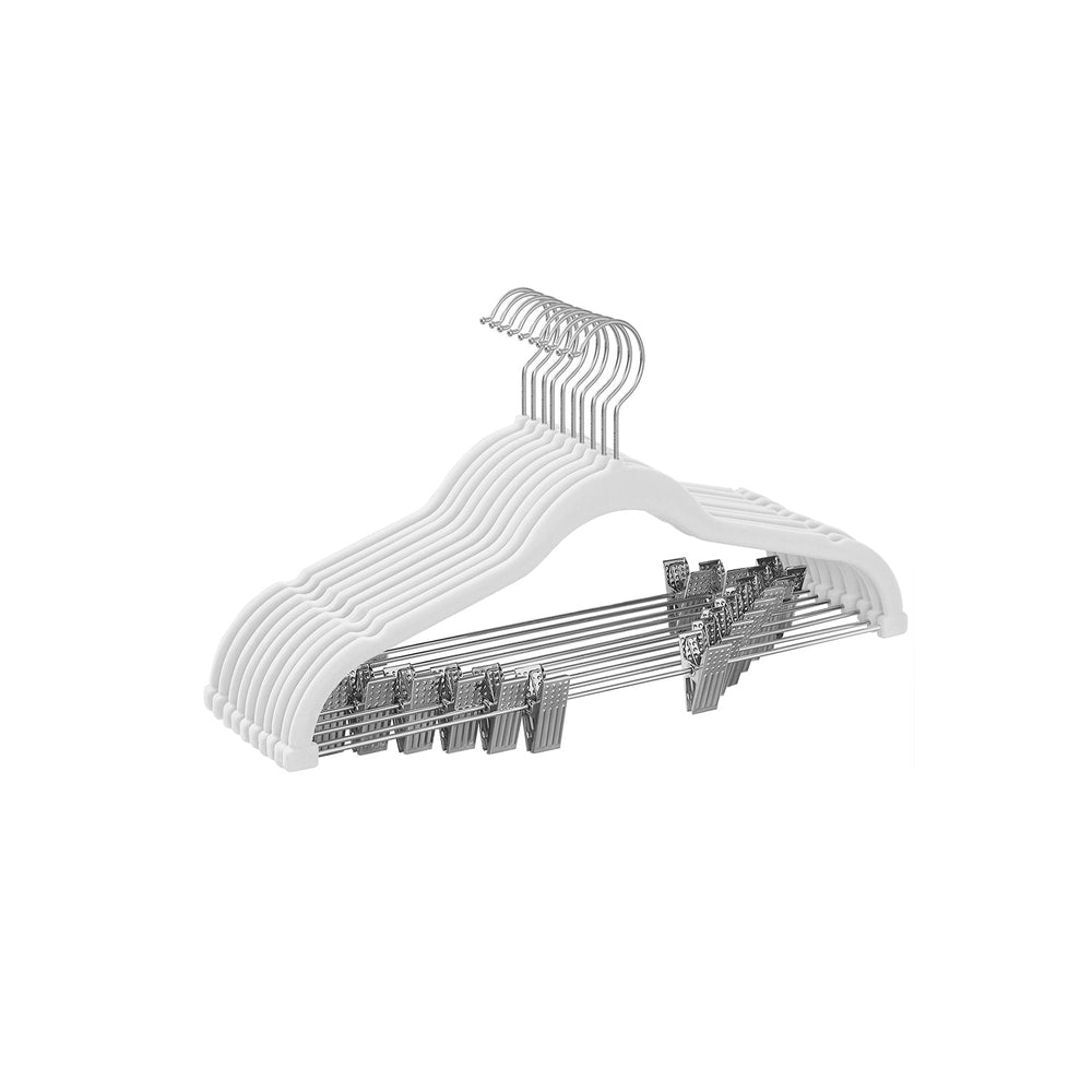 Velvet Pants Hangers | Adjustable Clips For Skirts And Trousers