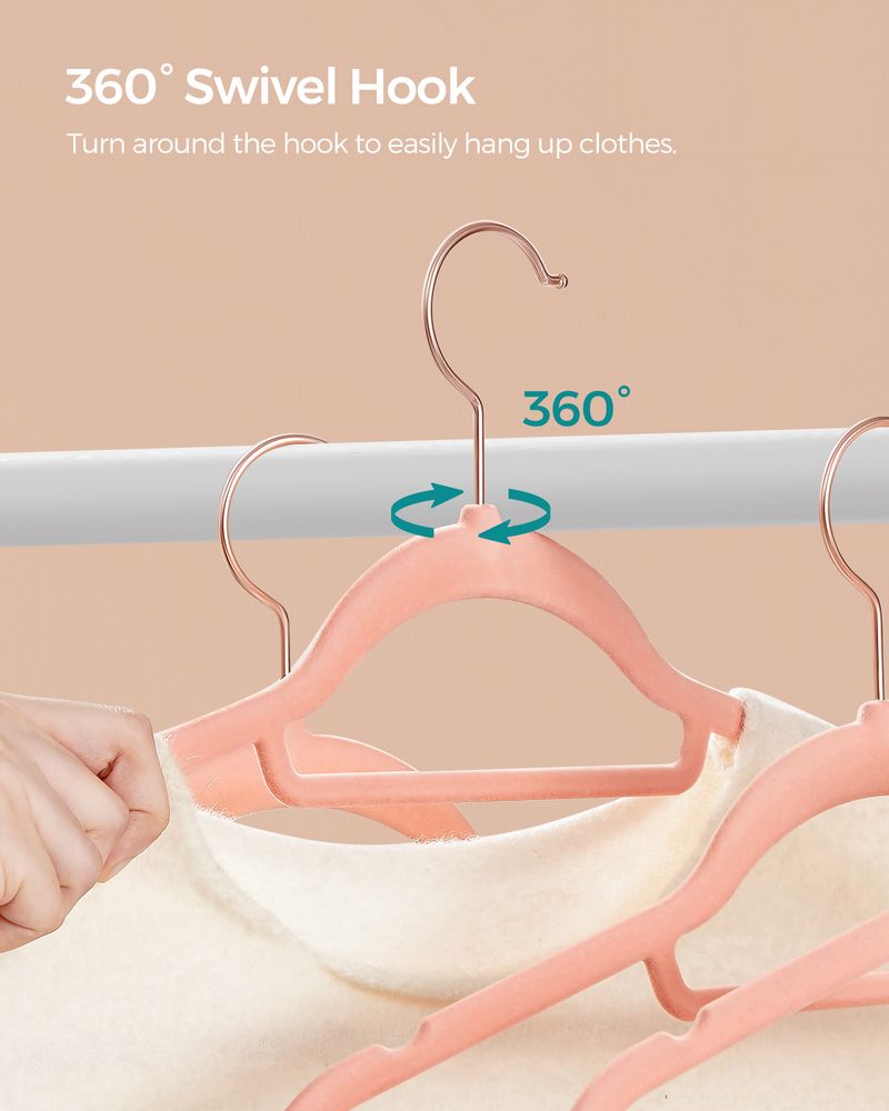 Velvet Clothes Hangers | Non Slip Space Saving Wardrobe Set