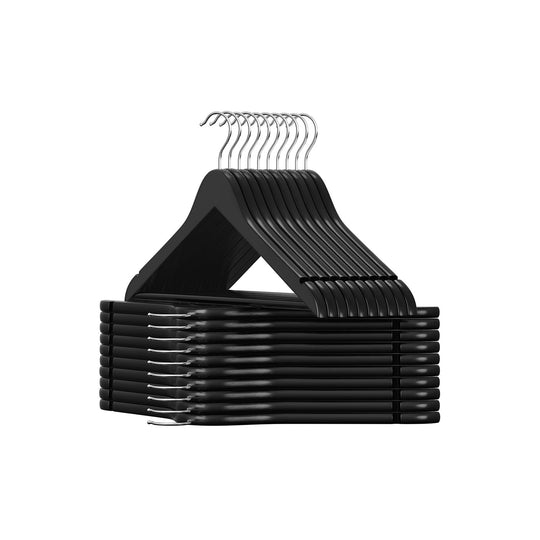Wooden Coat Hangers | Shoulder Notches With Swivel Metal Hooks