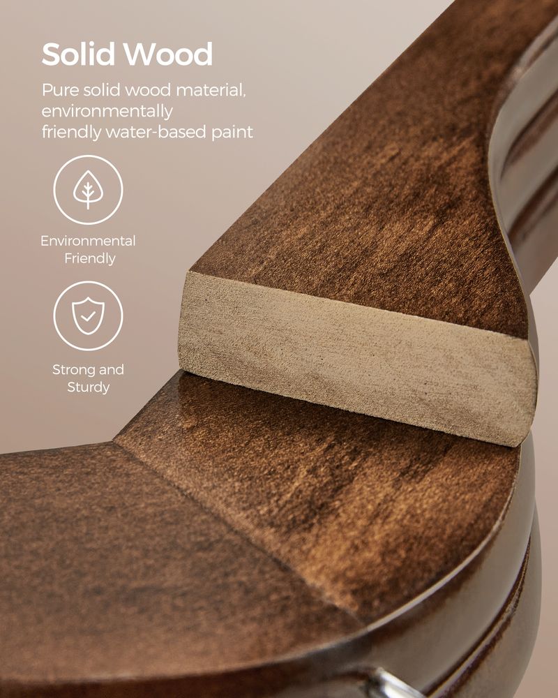 Wooden Coat Hangers | Shoulder Notches With Swivel Metal Hooks