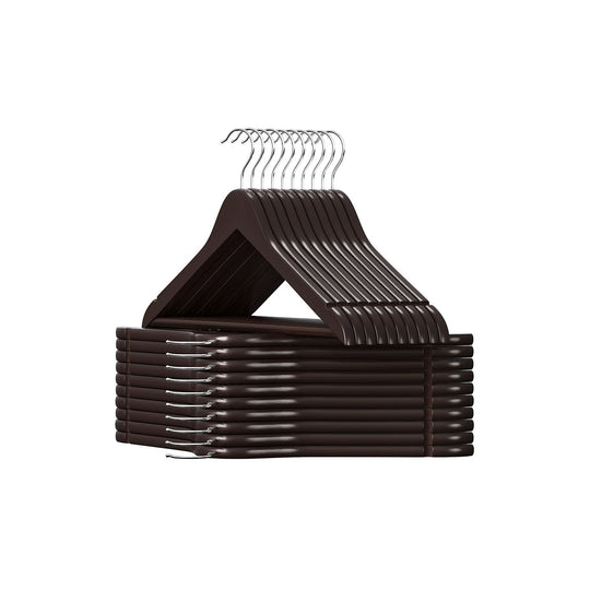 Wooden Coat Hangers | Shoulder Notches With Swivel Metal Hooks