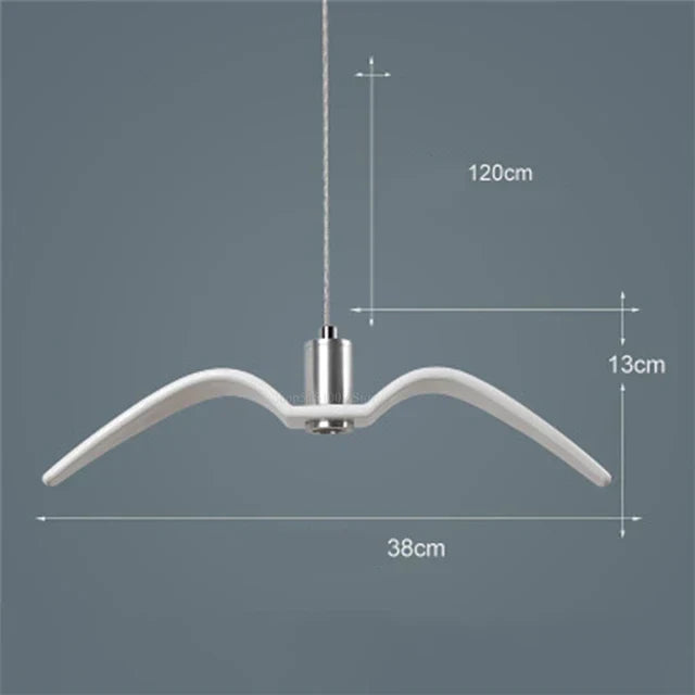 Bird-Wing Pendant Lamp | Sculptural Dining Room Lighting