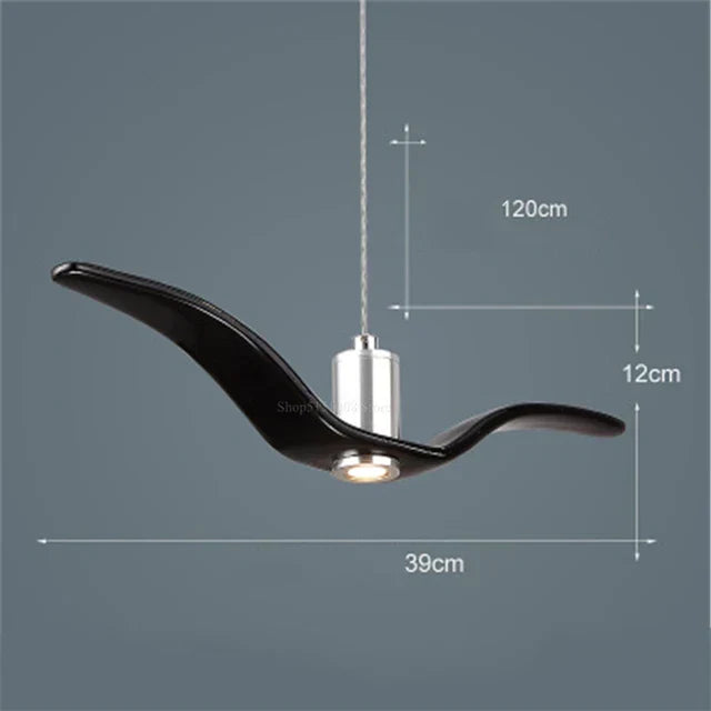 Bird-Wing Pendant Lamp | Sculptural Dining Room Lighting