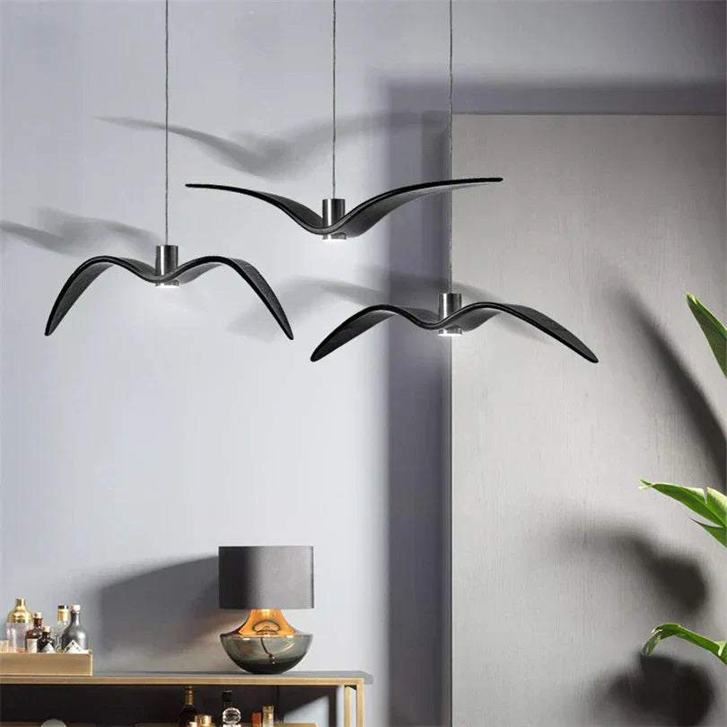 Bird-Wing Pendant Lamp | Sculptural Dining Room Lighting