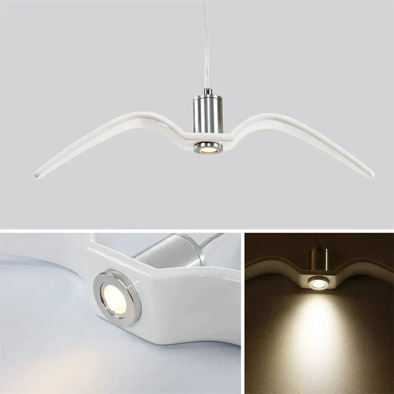 Bird-Wing Pendant Lamp | Sculptural Dining Room Lighting