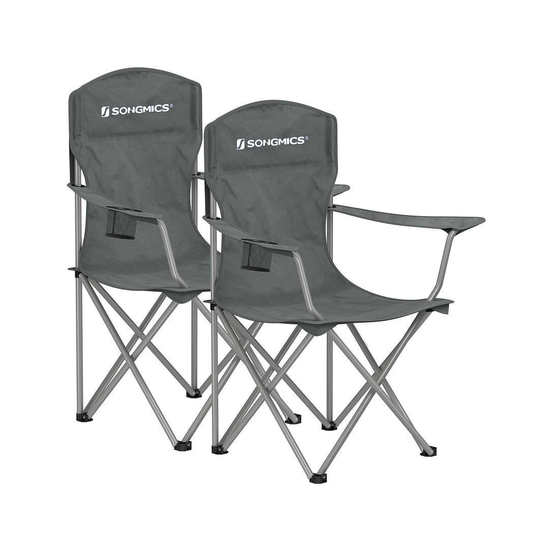 Folding Camping Chairs | Set of 2 Portable Outdoor Chairs