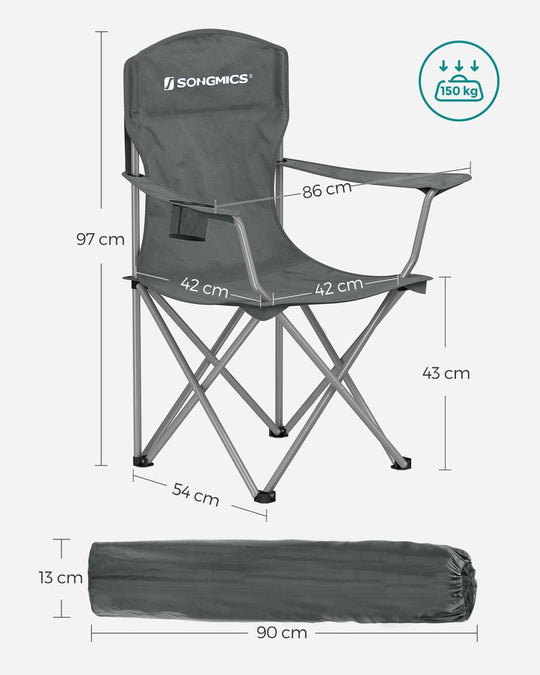 Folding Camping Chairs | Set of 2 Portable Outdoor Chairs