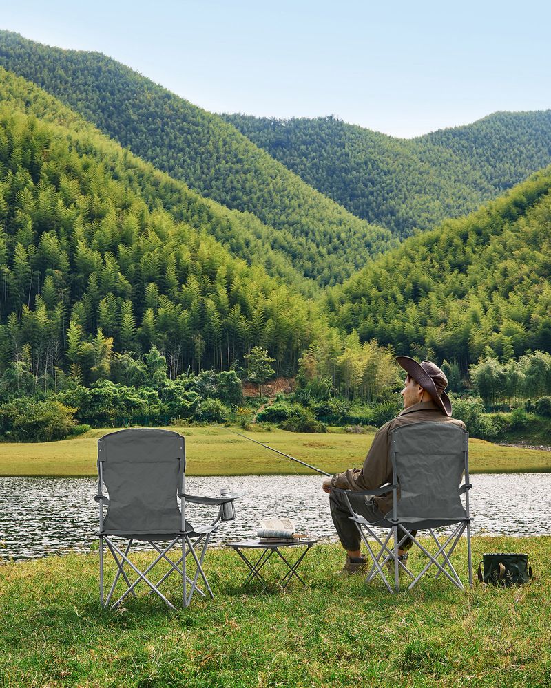 Folding Camping Chairs | Set of 2 Portable Outdoor Chairs