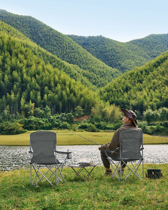 Folding Camping Chairs | Set of 2 Portable Outdoor Chairs