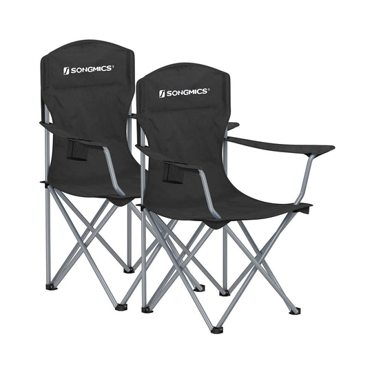 Folding Camping Chairs | Set of 2 Portable Outdoor Chairs