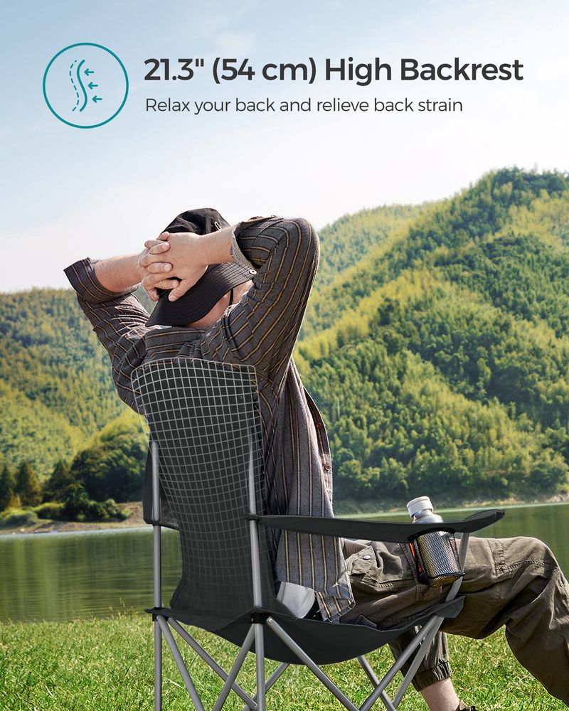 Folding Camping Chairs | Set of 2 Portable Outdoor Chairs