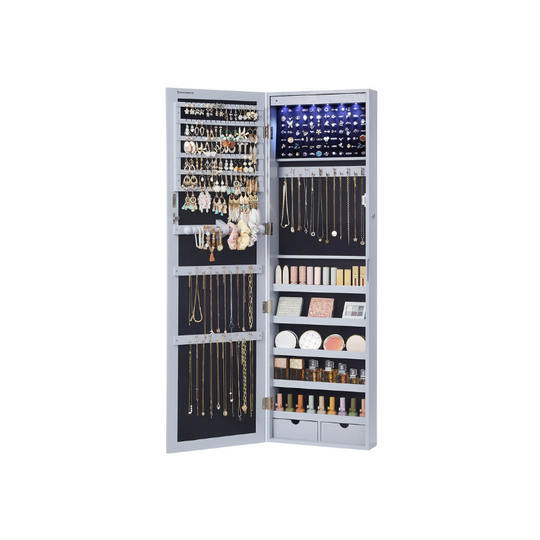Jewelry Armoire Organizer | Full-Length Mirror Storage