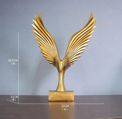 Eagle Wing Sculpture | Decorative Tabletop Statue