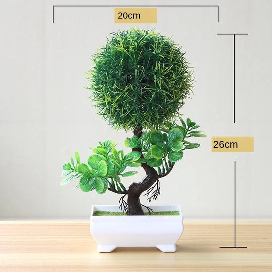 Artificial Bonsai Plant | Mini Desktop Greenery
