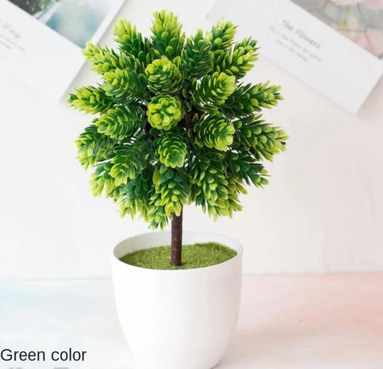 Artificial Bonsai Plant | Mini Desktop Greenery