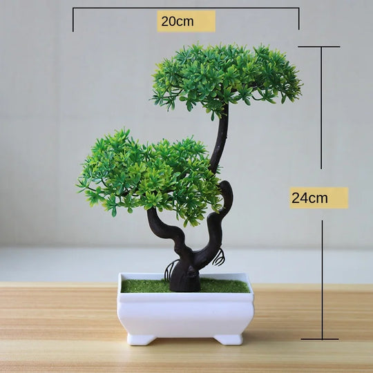 Artificial Bonsai Plant | Mini Desktop Greenery