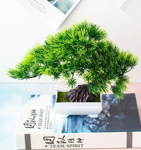 Artificial Bonsai Plant | Mini Desktop Greenery