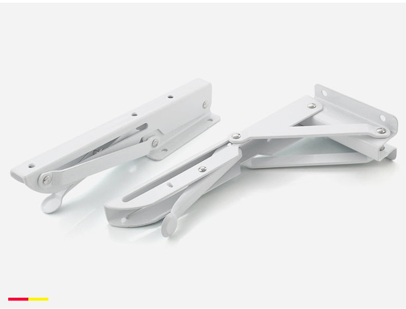 Folding Shelf Brackets | Space-Saving Wall Mount Set