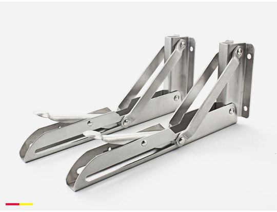 Folding Shelf Brackets | Space-Saving Wall Mount Set