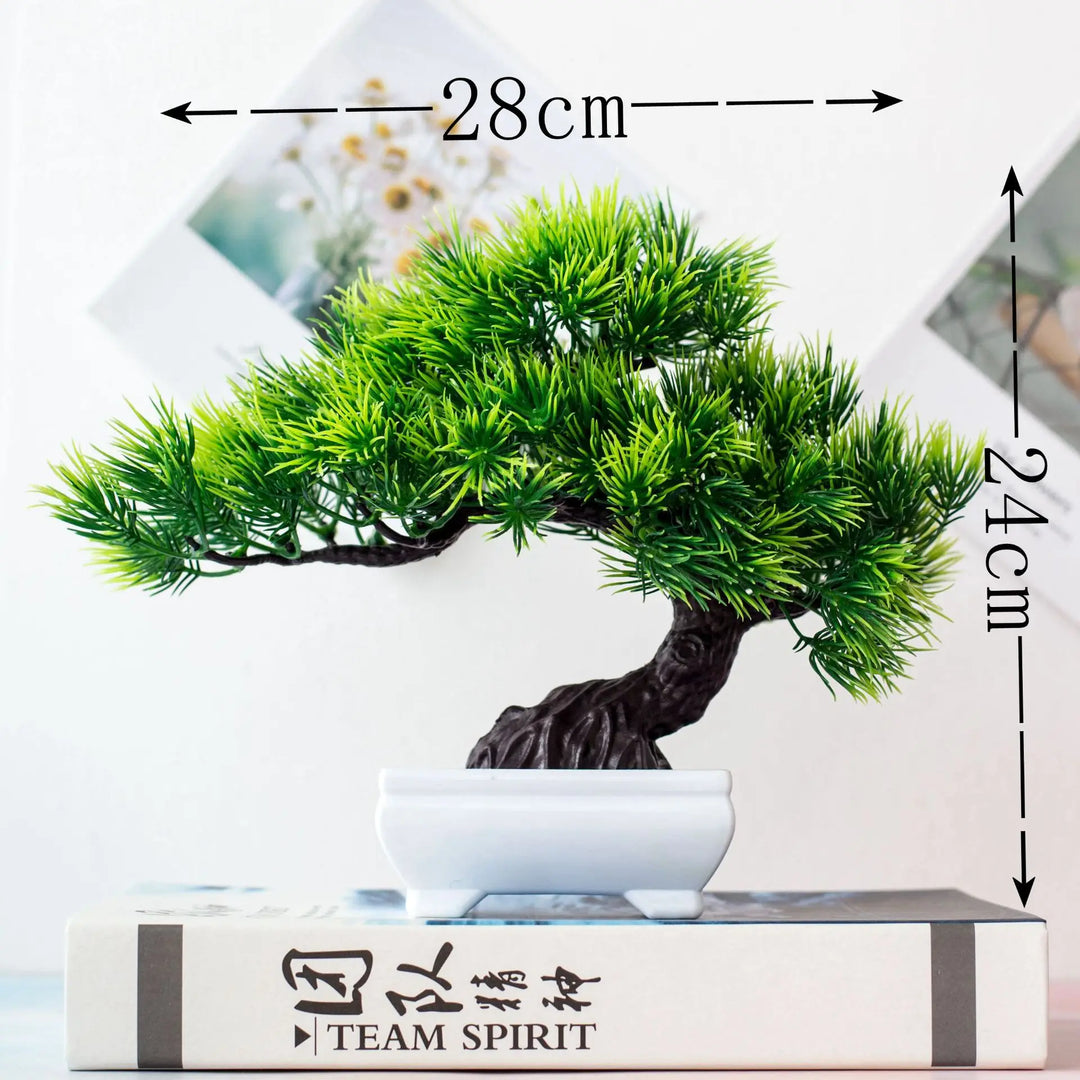 Artificial Bonsai Plant | Mini Desktop Greenery