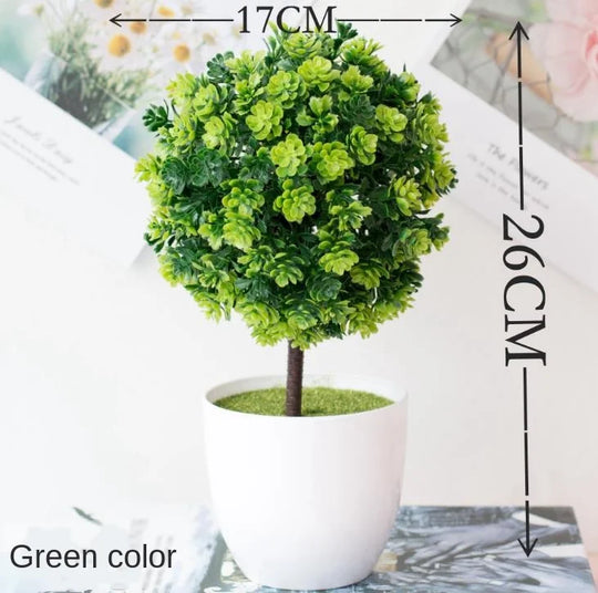 Artificial Bonsai Plant | Mini Desktop Greenery