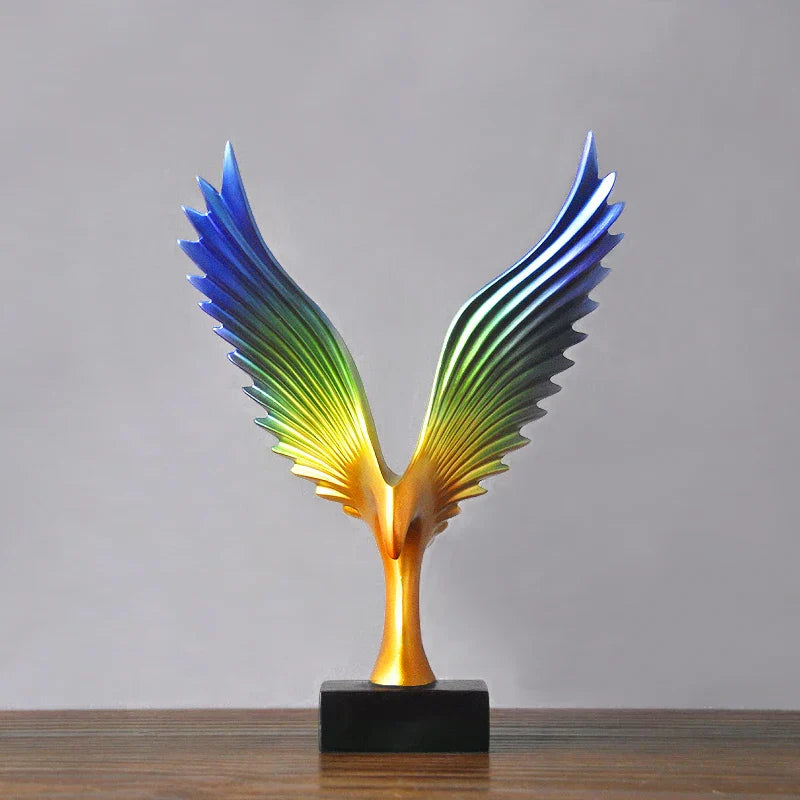 Eagle Wing Sculpture | Decorative Tabletop Statue