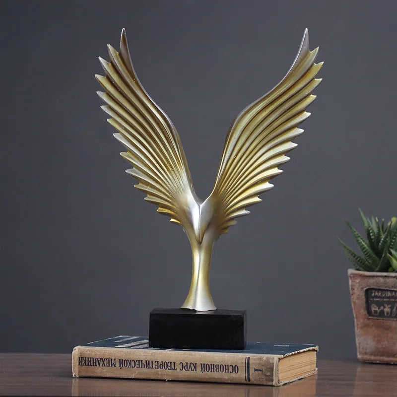 Eagle Wing Sculpture | Decorative Tabletop Statue