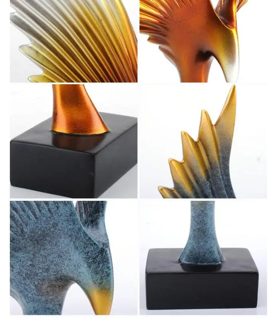 Eagle Wing Sculpture | Decorative Tabletop Statue