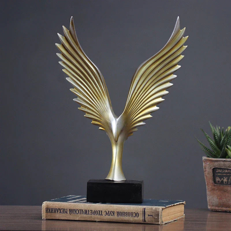 Eagle Wing Sculpture | Decorative Tabletop Statue