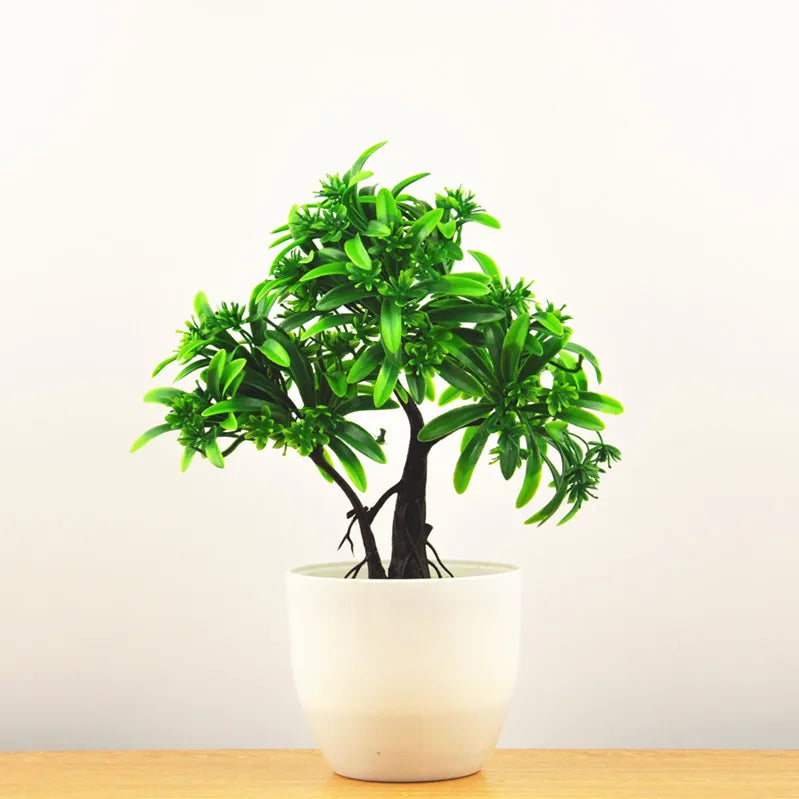 Artificial Bonsai Plant | Mini Desktop Greenery