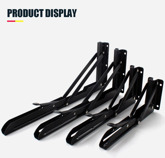 Folding Shelf Brackets | Space-Saving Wall Mount Set