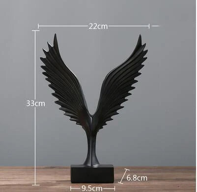 Eagle Wing Sculpture | Decorative Tabletop Statue