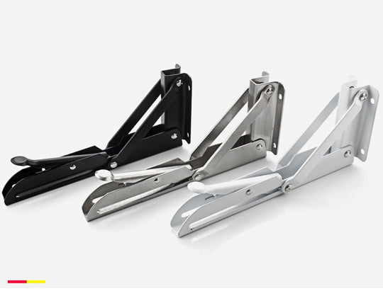 Folding Shelf Brackets | Space-Saving Wall Mount Set