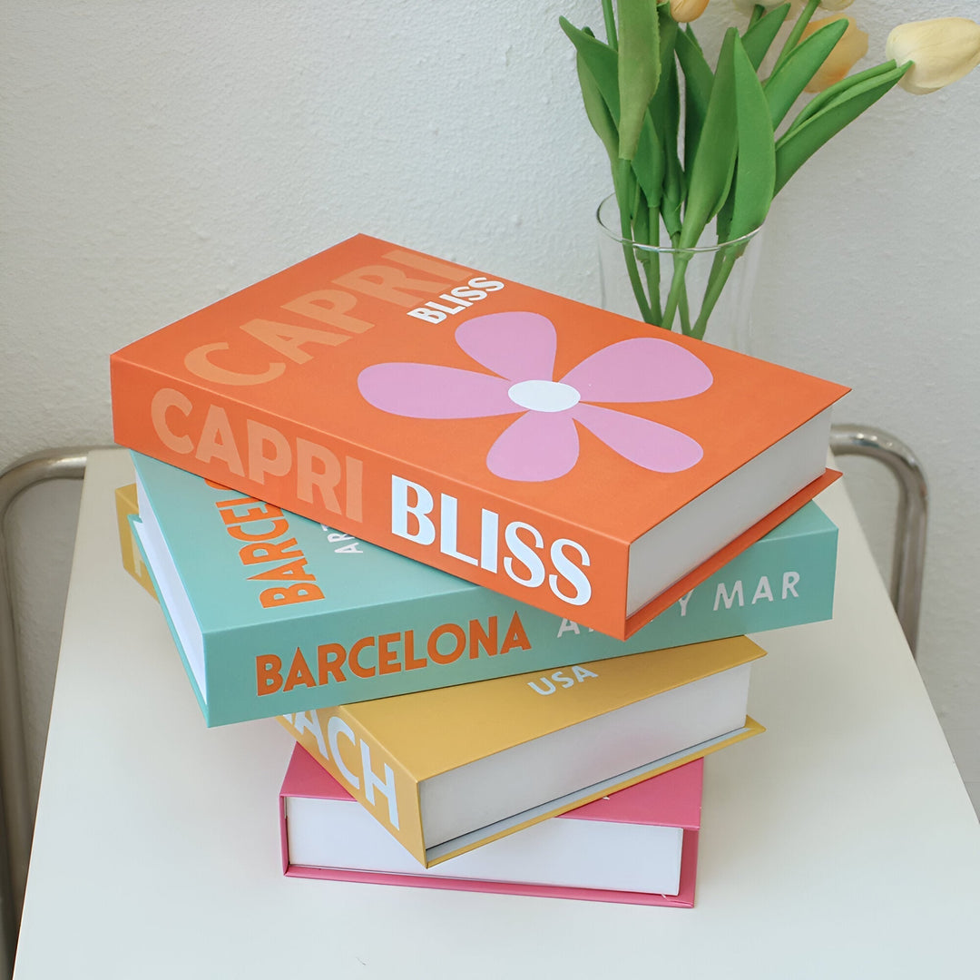 Decorative Book Stack | Coffee Table Accent Books