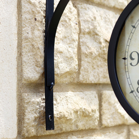 Double-Sided Railway Clock | Outdoor Station Wall Clock