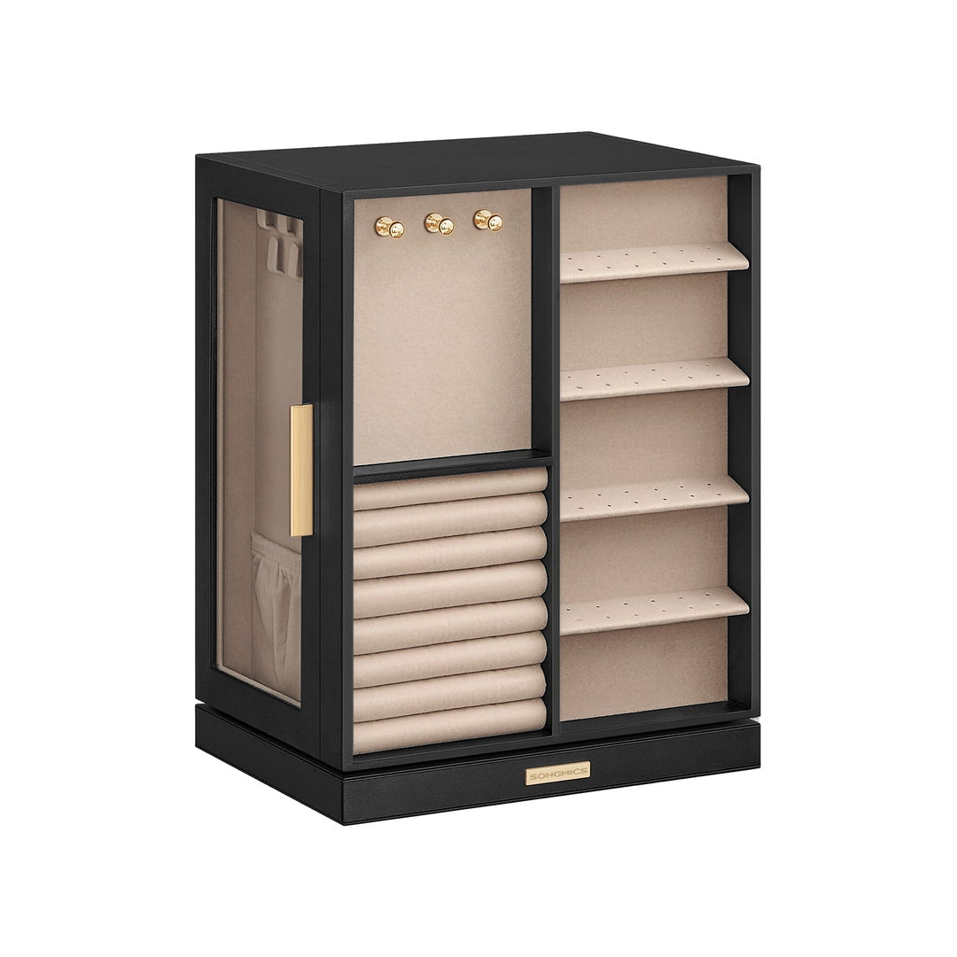 Rotating Jewelry Cabinet | 360-Degree Drawer Organizer