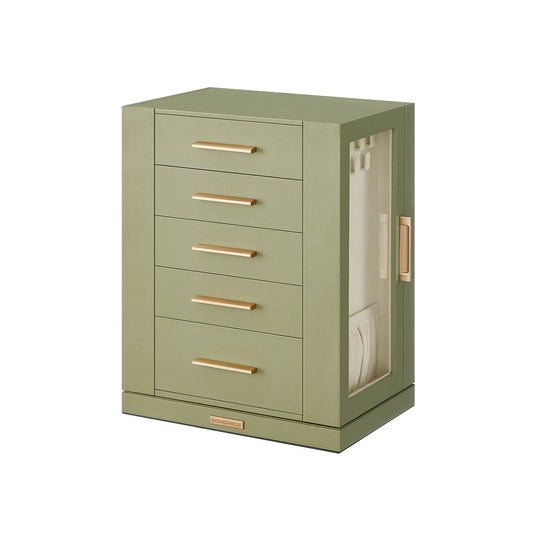 Rotating Jewelry Cabinet | 360-Degree Drawer Organizer