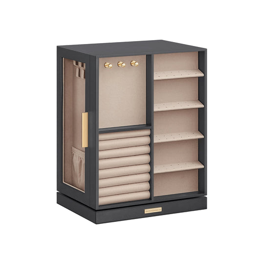 Rotating Jewelry Cabinet | 360-Degree Drawer Organizer