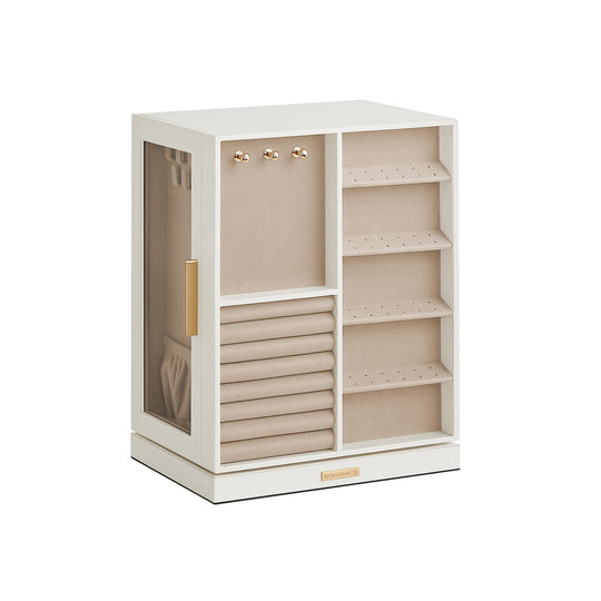 Rotating Jewelry Cabinet | 360-Degree Drawer Organizer