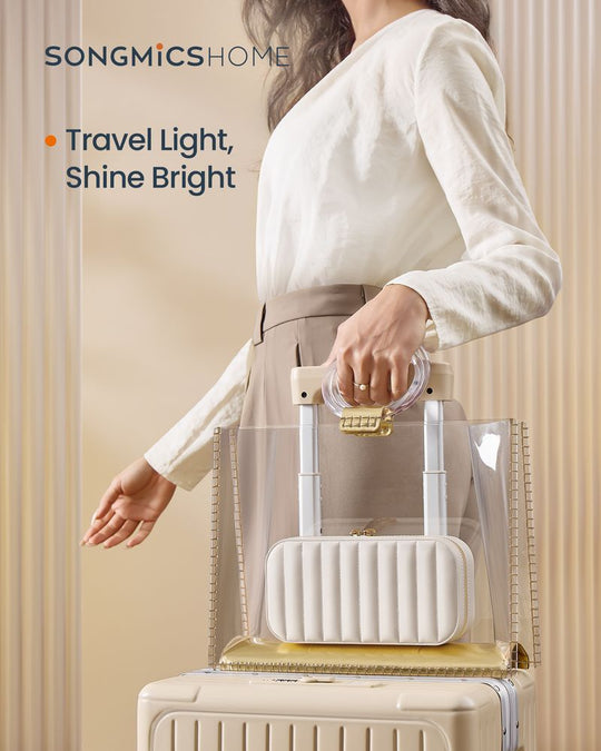 Travel Jewelry Case | Zippered Organizer With Built In Mirror