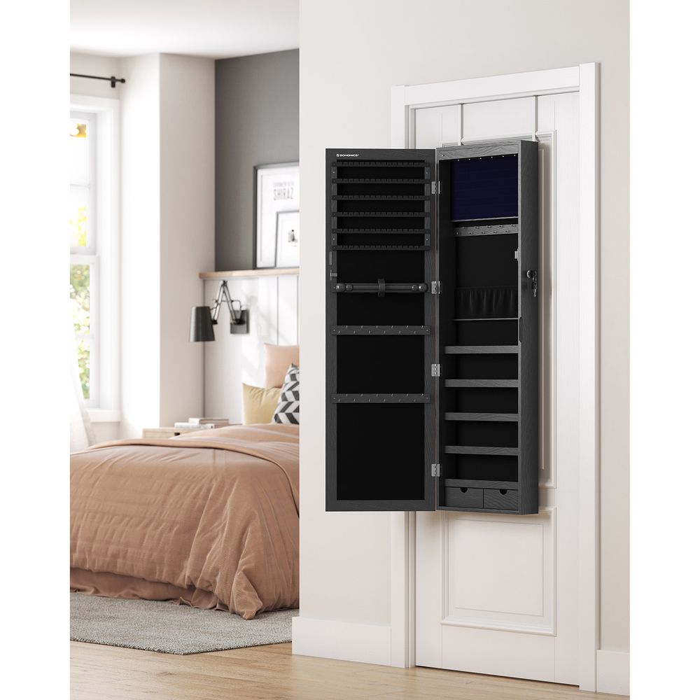 Jewelry Armoire Organizer | Full-Length Mirror Storage