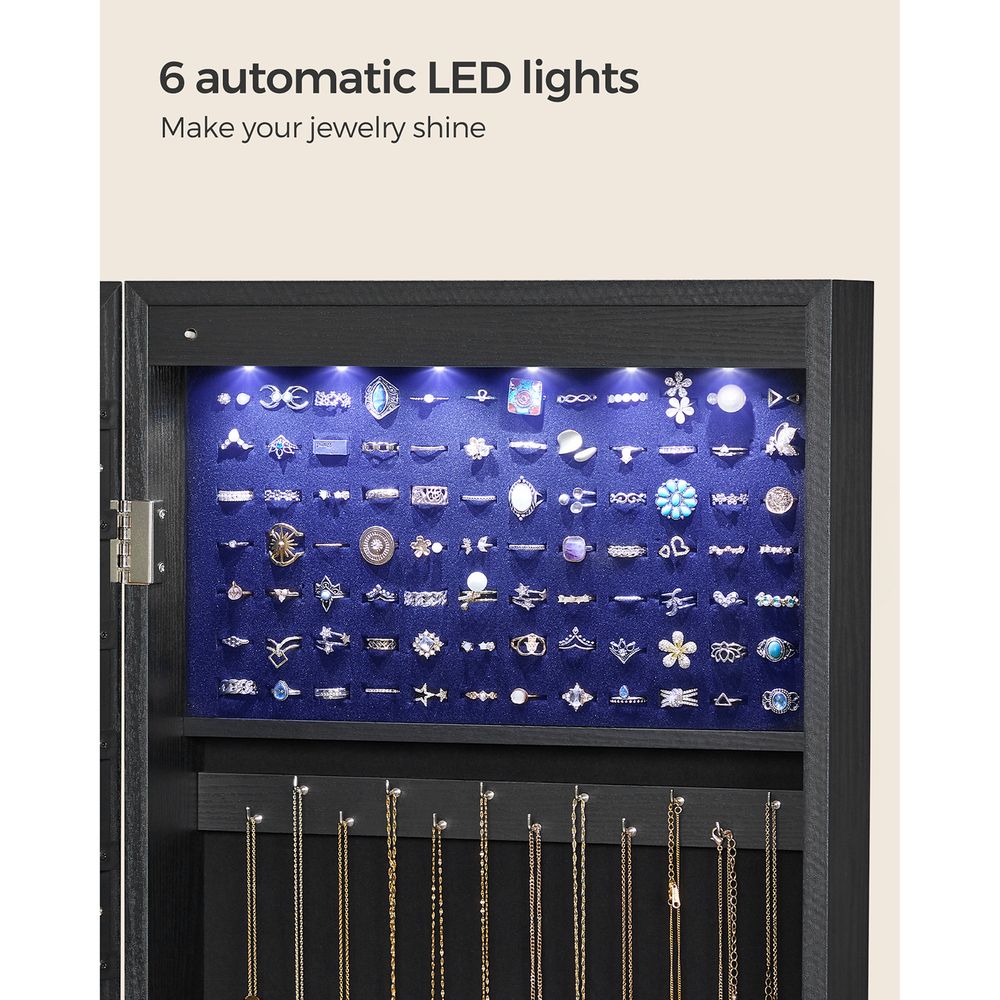 Jewelry Armoire Organizer | Full-Length Mirror Storage