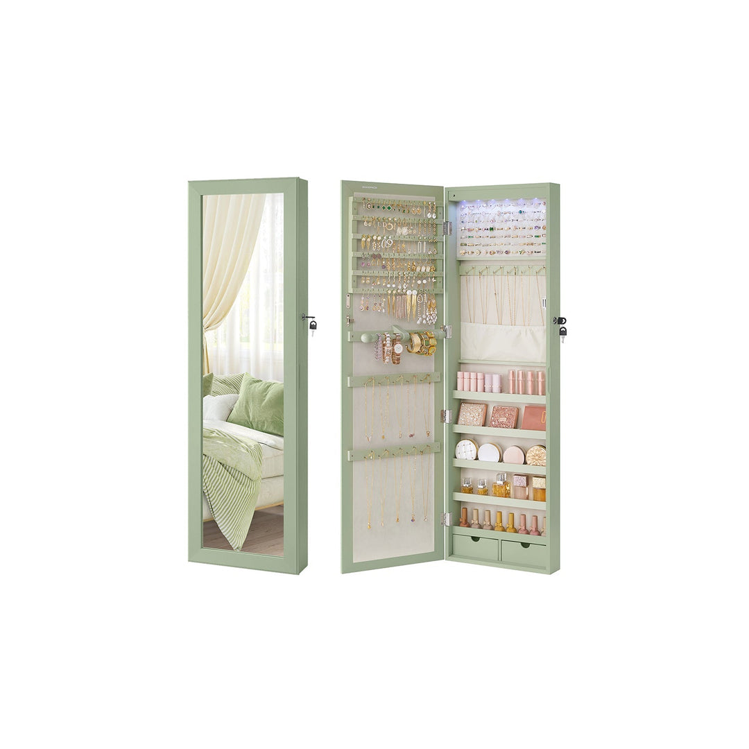 Jewelry Armoire Organizer | Full-Length Mirror Storage