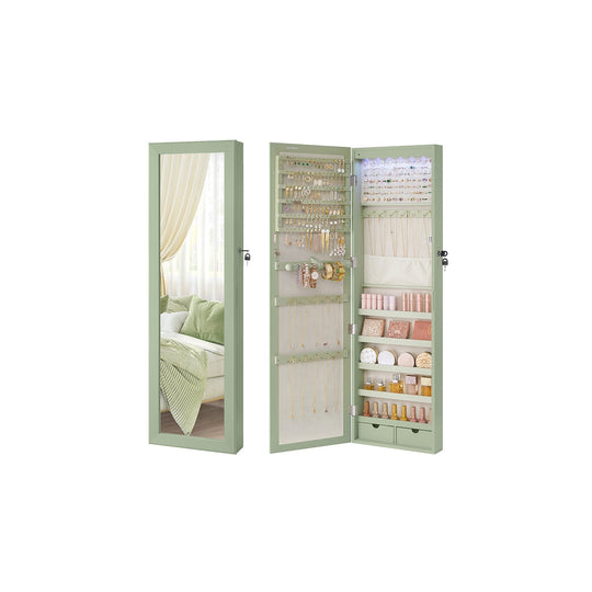 Jewelry Armoire Organizer | Full-Length Mirror Storage