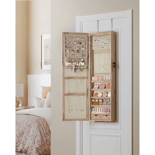 Jewelry Armoire Organizer | Full-Length Mirror Storage