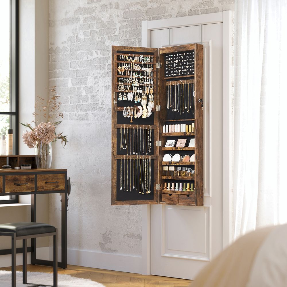 Jewelry Armoire Organizer | Full-Length Mirror Storage
