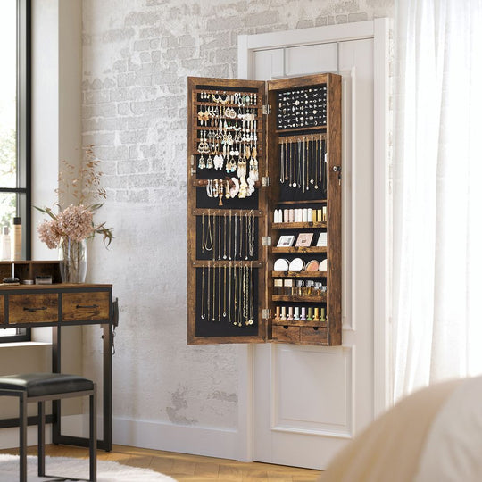 Jewelry Armoire Organizer | Full-Length Mirror Storage