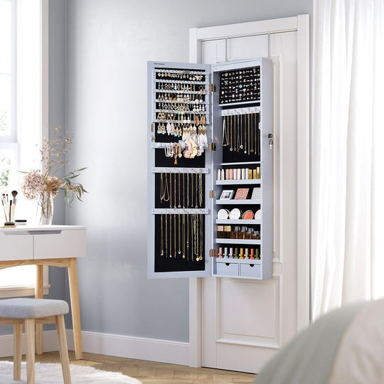 Jewelry Armoire Organizer | Full-Length Mirror Storage