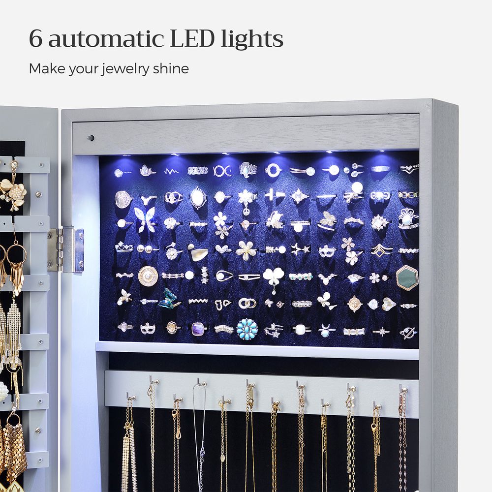 Jewelry Armoire Organizer | Full-Length Mirror Storage